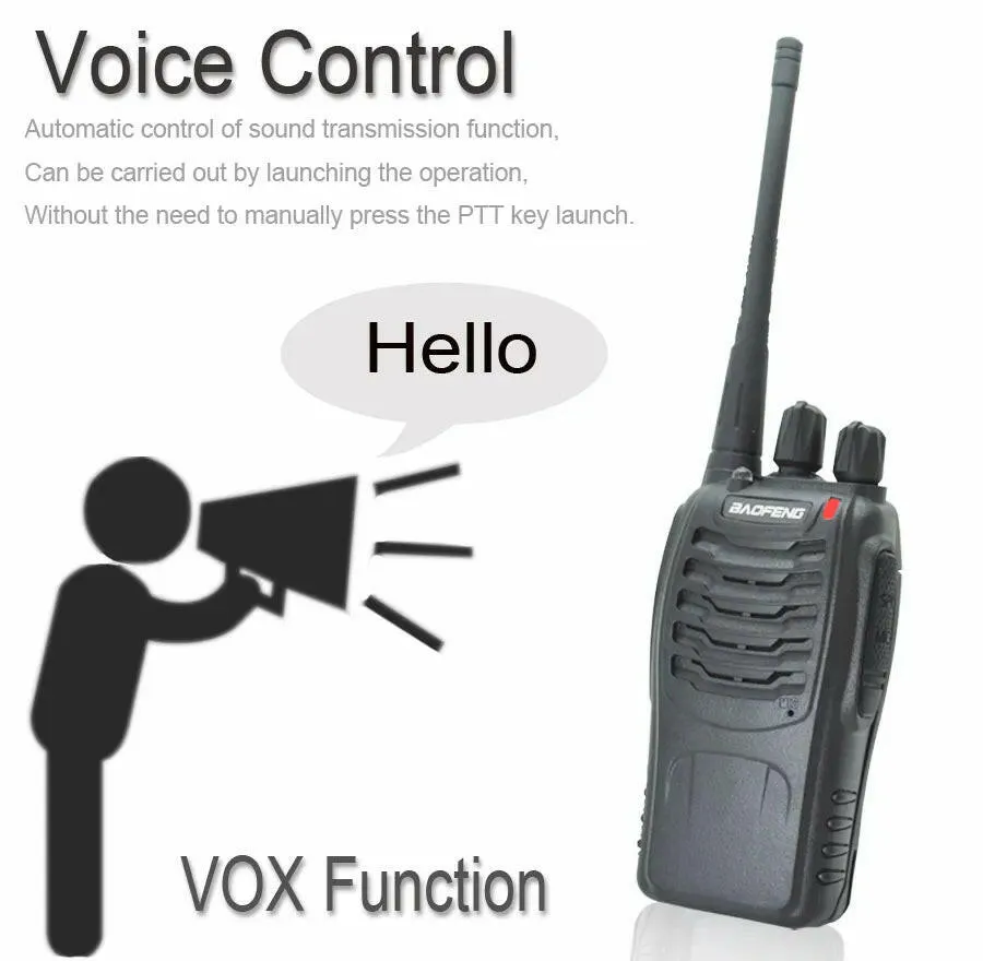 2023 Original 5/12W 2/4PCS Baofeng BF-888S Walkie Talkie UHF 400-470MHz BF 888S Cheap Two Way ham Radios Transceiver USB Plug