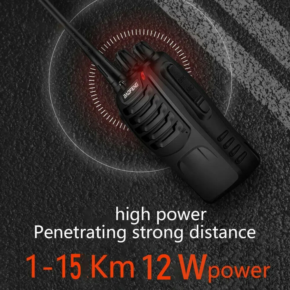 2023 Original 5/12W 2/4PCS Baofeng BF-888S Walkie Talkie UHF 400-470MHz BF 888S Cheap Two Way ham Radios Transceiver USB Plug