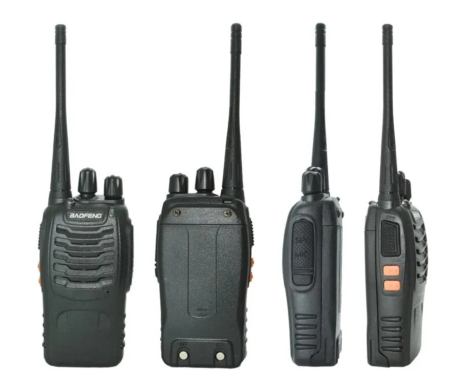 2023 Original 5/12W 2/4PCS Baofeng BF-888S Walkie Talkie UHF 400-470MHz BF 888S Cheap Two Way ham Radios Transceiver USB Plug