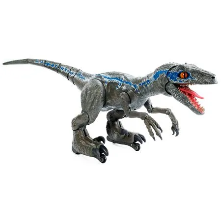 24" Inch Long HUGE Alpha Blue Training Raptor (INTERACTIVE AI) Trainable Dinosaur 1/6 Scale Figure