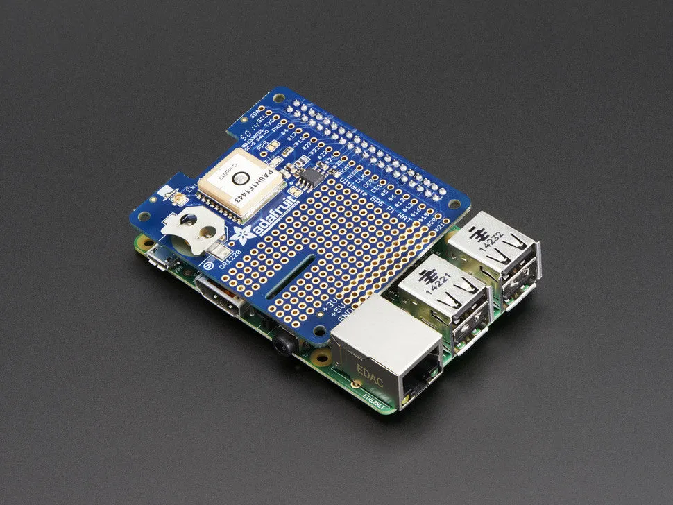 Adafruit Ultimate GPS HAT for Raspberry Pi A /B /Pi 2/3/Pi 4 - Mini Kit