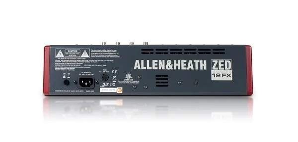 Allen and Heath ZED-12FX 12-Channel Recording Mixer with USB Connection and Effects