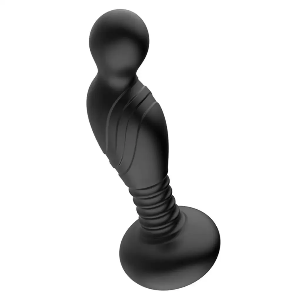 Ass-Sation Remote Vibrating P-Spot Plug Black