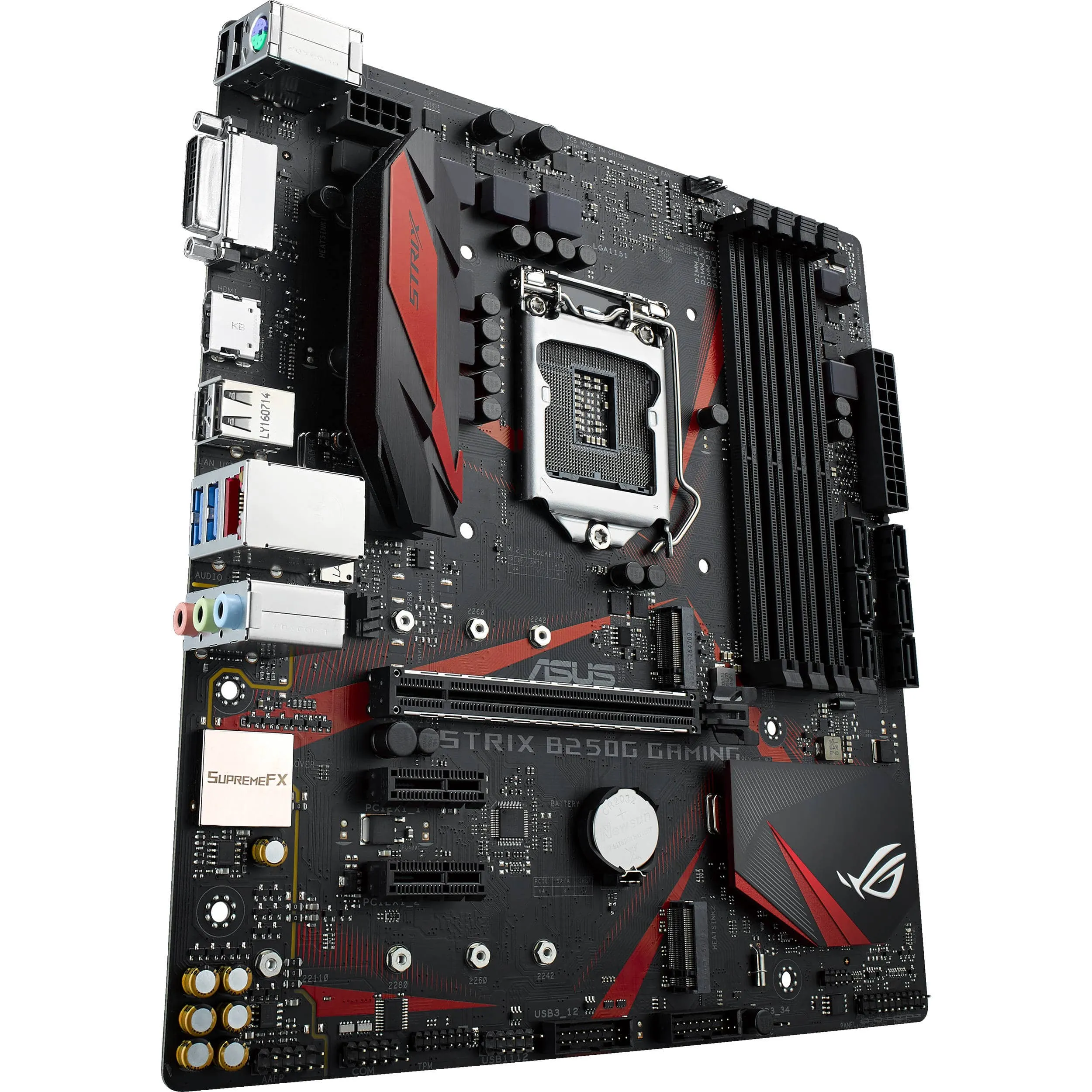 ASUS ROG STRIX B250G GAMING Intel B250 LGA1151 micro ATX ddr4 2400MHz dual M.2 hdmi dvi sata 6Gbps