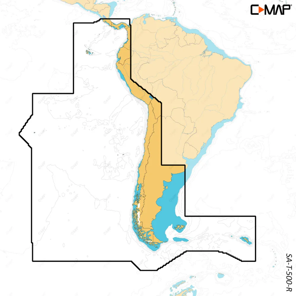 C-MAP REVEAL X - Costa Rica Chile  Falklands [M-SA-T-500-R-MS]