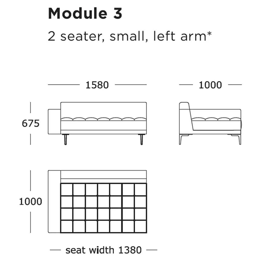 Campo Modular Sofa (Modules 1-8)