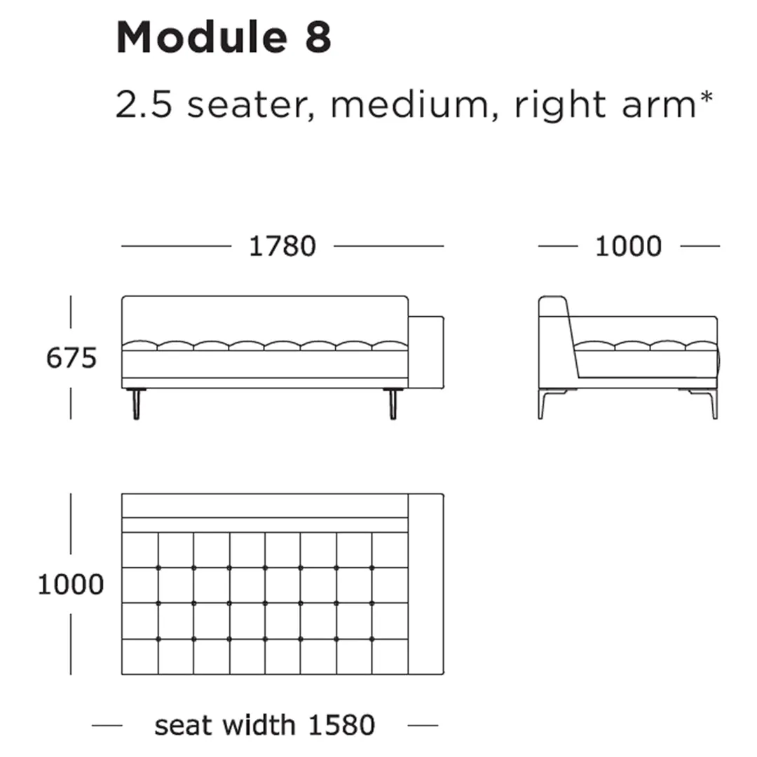 Campo Modular Sofa (Modules 1-8)