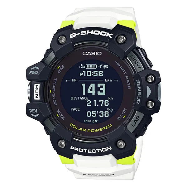 Casio G-Shock G-SQUAD Bluetooth’?????¶ôÇï¶ôǝ??’?????¶ôÇï¶ôǝ?’?????¶ôÇï¶ôíôÇïÇ?ÇîÇ??€õ’??ǯ¶ôÇû¶ô¶©Ç??€õ????? Solar Powered White Resin Band Watch GBDH1000-1A7 GBD-H1000-1A7