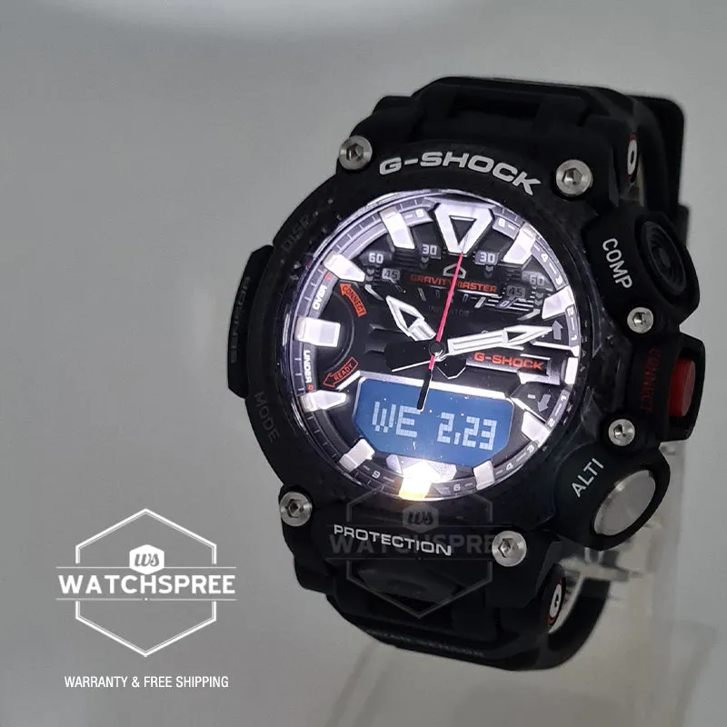 Casio G-Shock Master of G GRAVITY MASTER Quad Sensor GR-B200 Lineup Black Resin Band Watch GRB200-1A GR-B200-1A