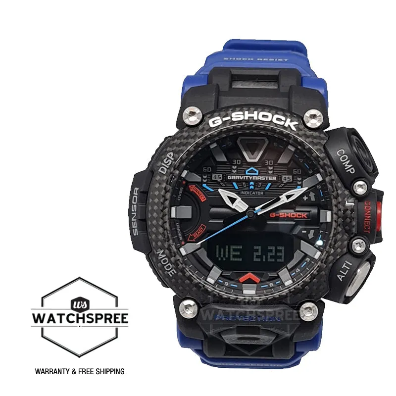 Casio G-Shock Master of G ’??ǯ¶ôÇû¶ô¶©Ç??€õ????Ç???Ç??€¸’??????Ç???Ç??€¸Ç???Ç??Ç?Çú?GRAVITYMASTER’??ǯ¶ôÇû¶ô¶©Ç??€õ????Ç???Ç??€¸’??????Ç???Ç??€¸Ç???Ç??Ç?Çú? Quad Sensor GR-B200 Lineup Blue Resin Band Watch GRB200-1A2 GR-B200-1A2