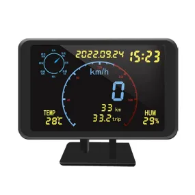 Digital GPS Speedometer Odometer  4.7 inch LCD Display HUD Display with Over Speeding Alarm  for All 5-24V Vehicle