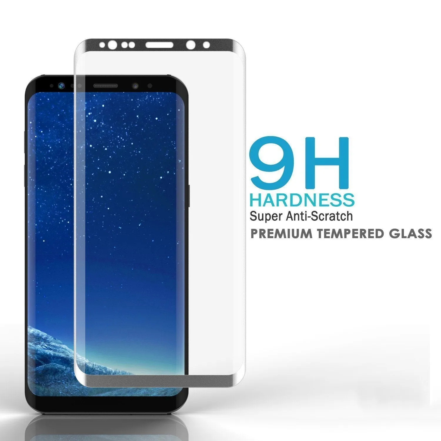 Galaxy S10  Plus Silver Punkcase Glass SHIELD Tempered Glass Screen Protector 0.33mm Thick 9H Glass