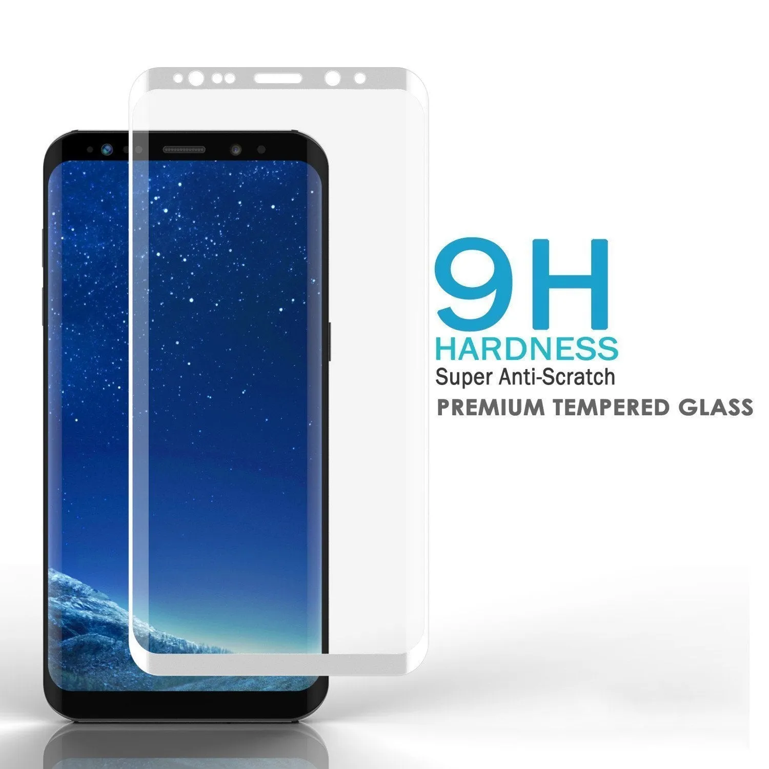 Galaxy S10  Plus White Punkcase Glass SHIELD Tempered Glass Screen Protector 0.33mm Thick 9H Glass