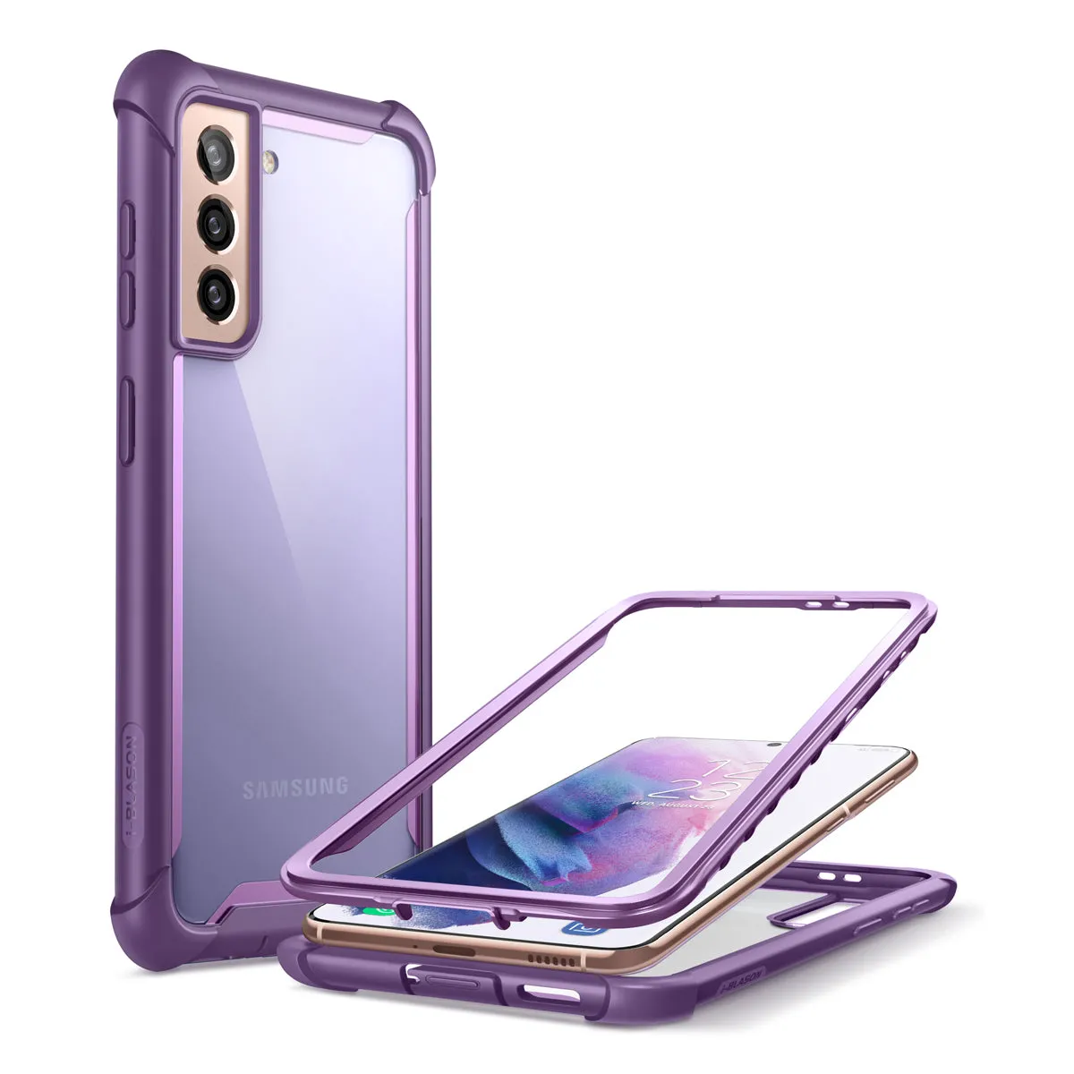 Galaxy S21 Plus Ares Clear Rugged Case - Purple