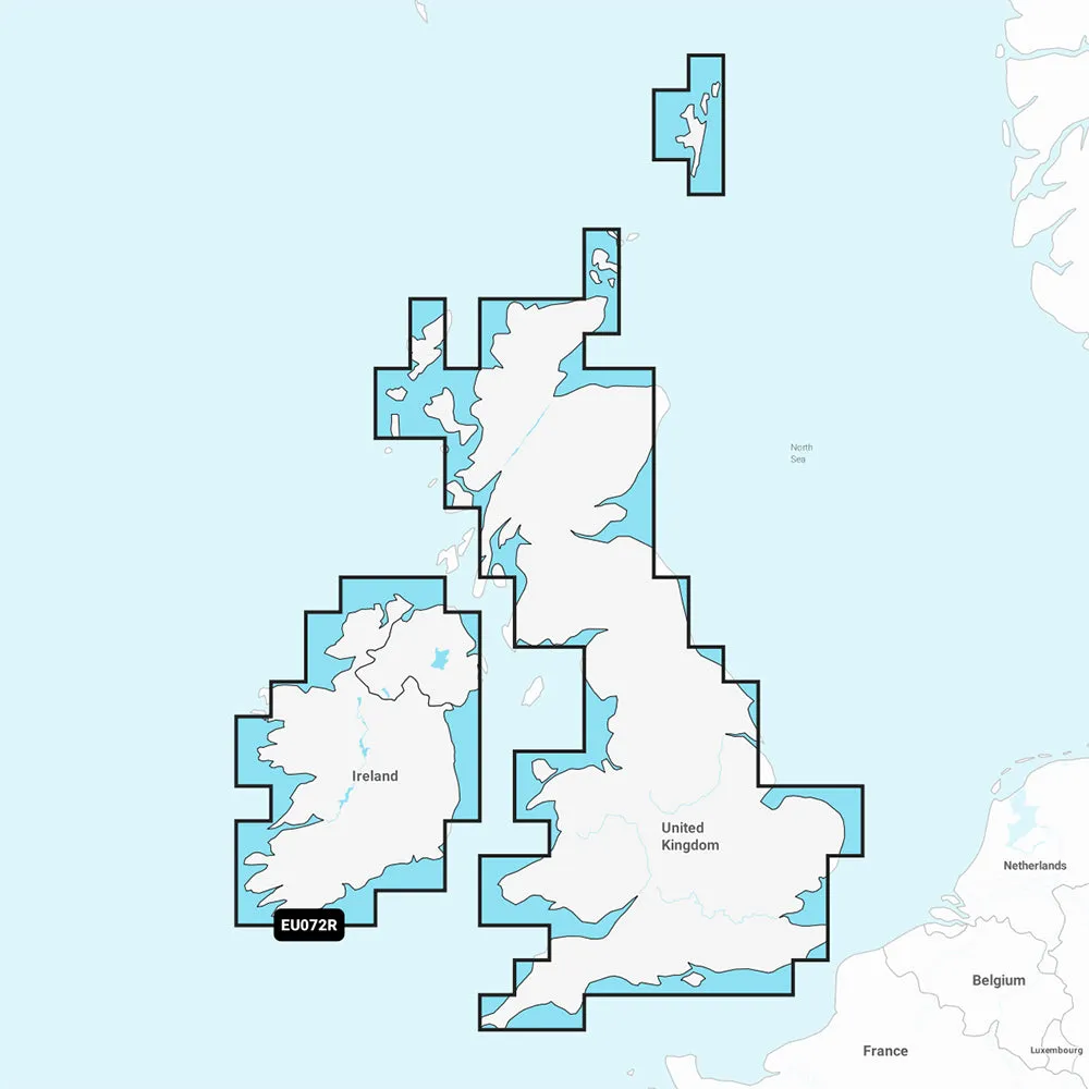 Garmin Navionics  NSEU072R - U.K.  Ireland Lakes  Rivers - Marine Chart [010-C1267-20]