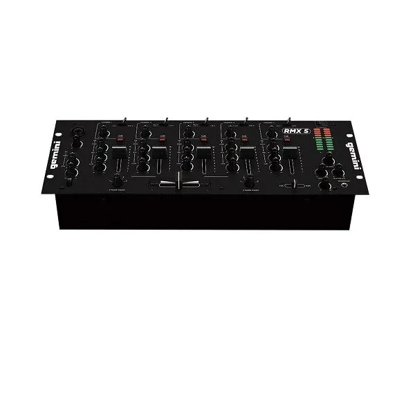 Gemini RMX5 Professional 5-Channel 19 DJ Mixer"