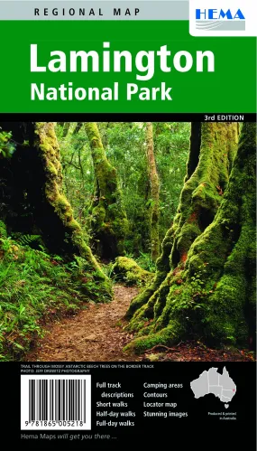 Hema Maps Lamington National Park Map