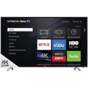 Hitachi 43" 4K Ultra HD LCD TV with Roku (43R80)