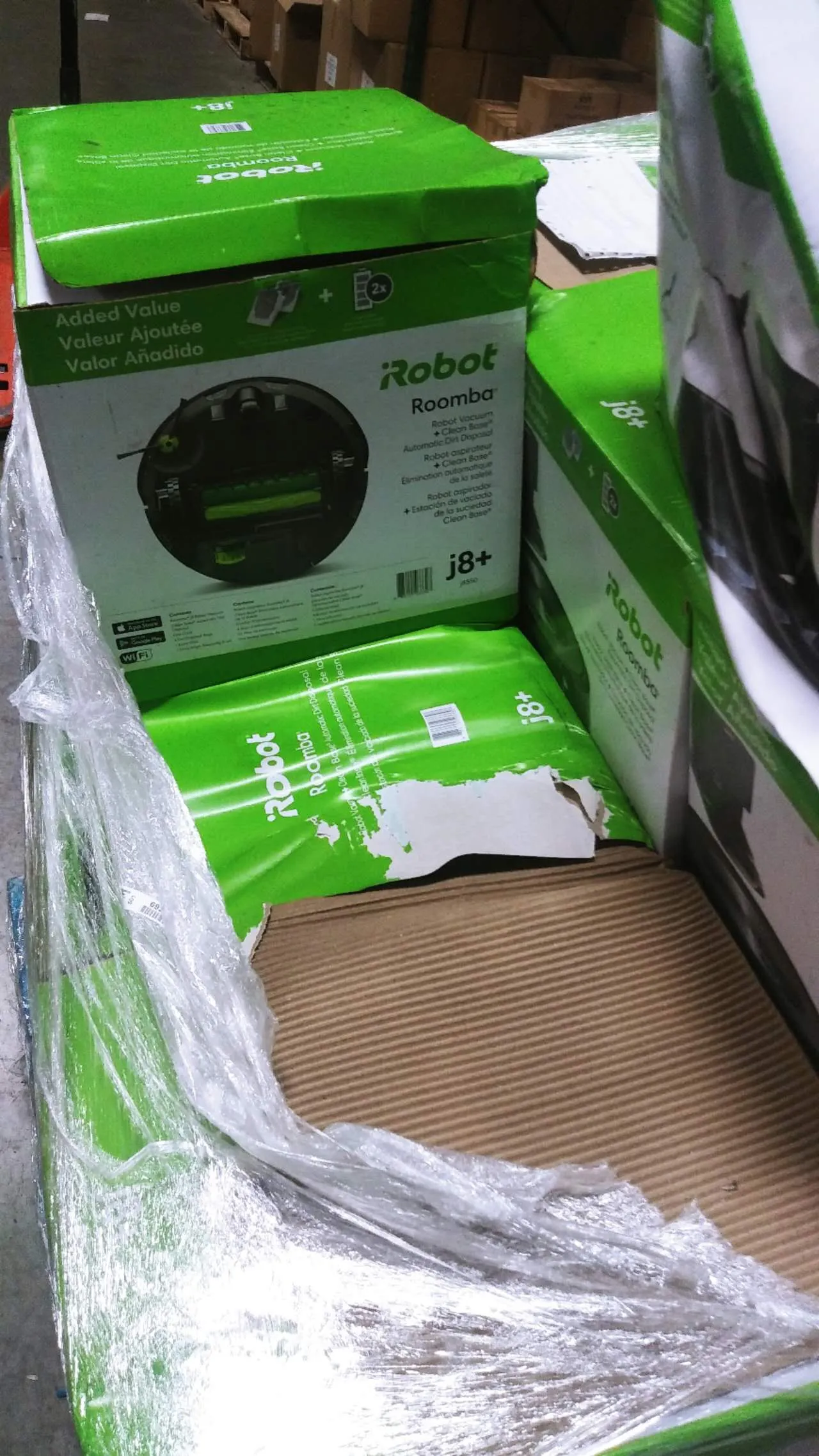 iRobot Roomba j8  (8550) Wi-Fi Connected Self-Emptying Robot Vacuum Brand New Damaged Box