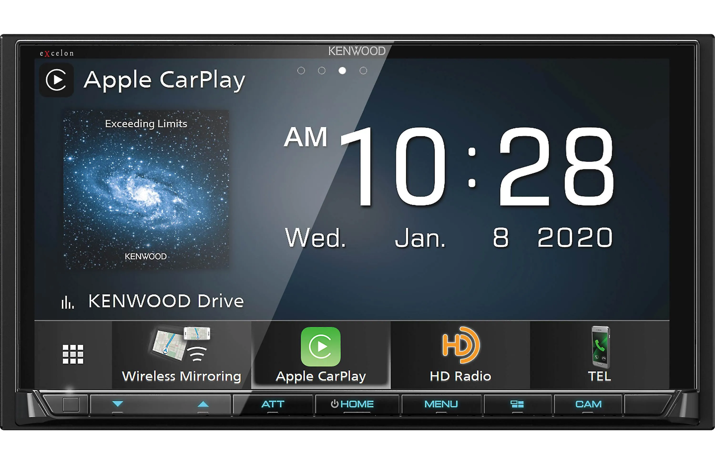 Kenwood Excelon DMX907S Digital Multimedia Receiver with Bluetooth & HD Radio