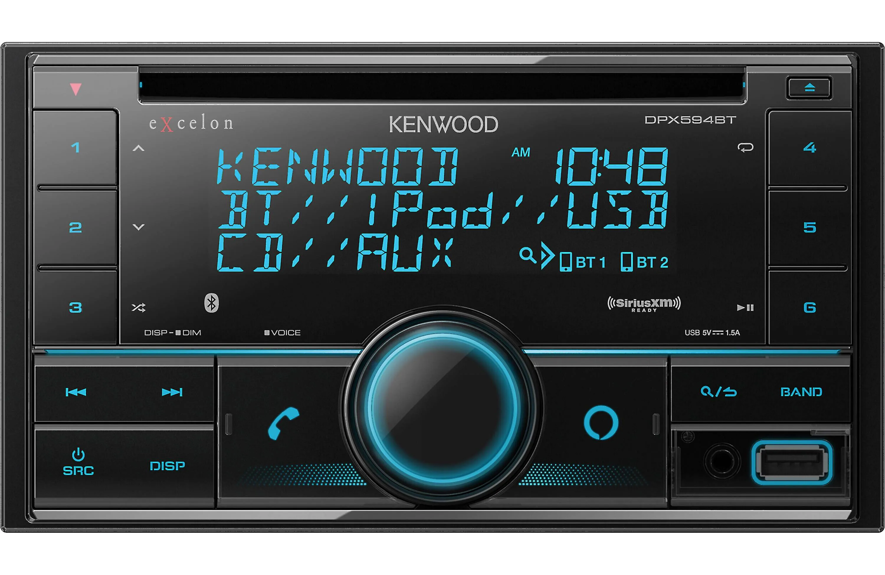 Kenwood Excelon DPX594BT Double Din CD Receiver