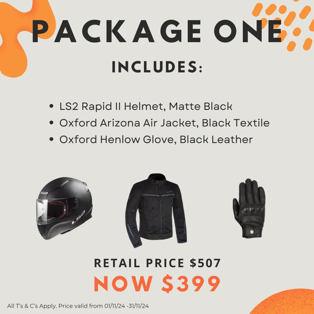 MEN'S RIDING GEAR PACKAGE 1