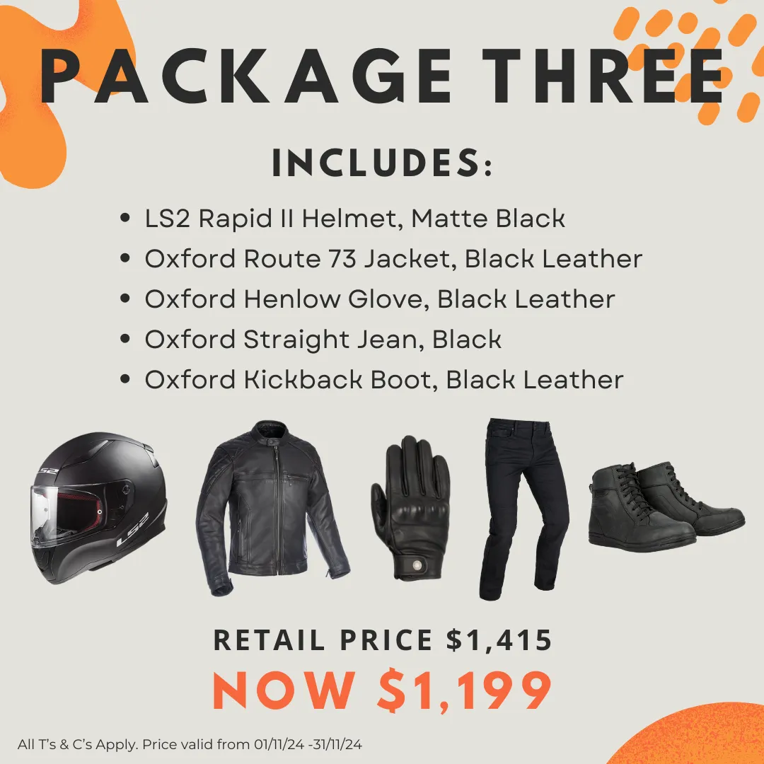 MEN'S RIDING GEAR PACKAGE 3