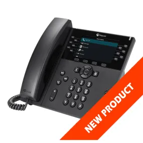 Poly VVX 450 12-line Desktop Business IP Phone (openSIP, dual 10/100/1000 Ethernet ports)