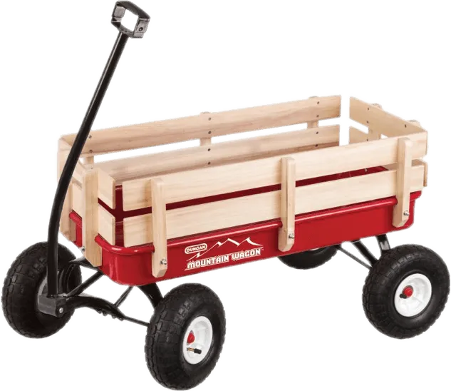 Pull-Along Mountain Wagon for Kids