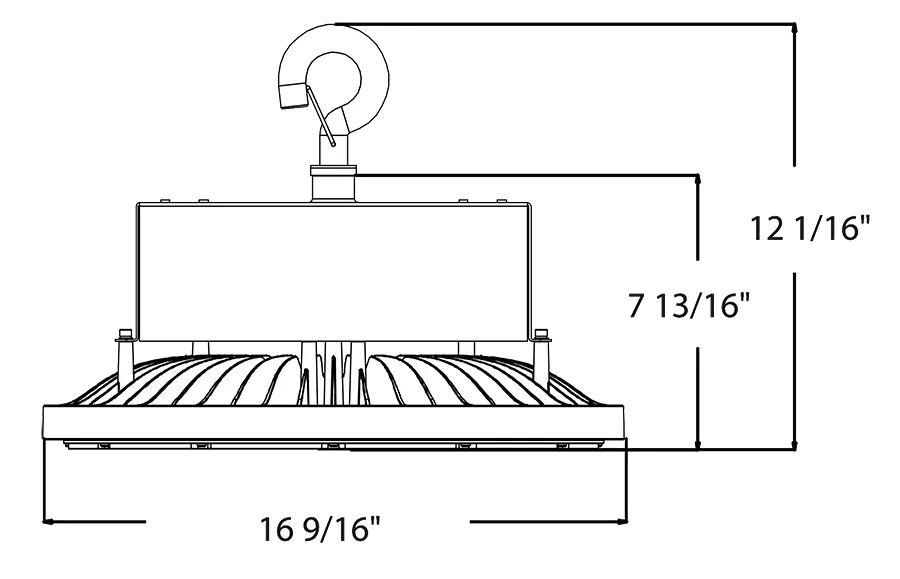 RAB H17XXL 500W LED High Bay Selectable Wattage & CCT