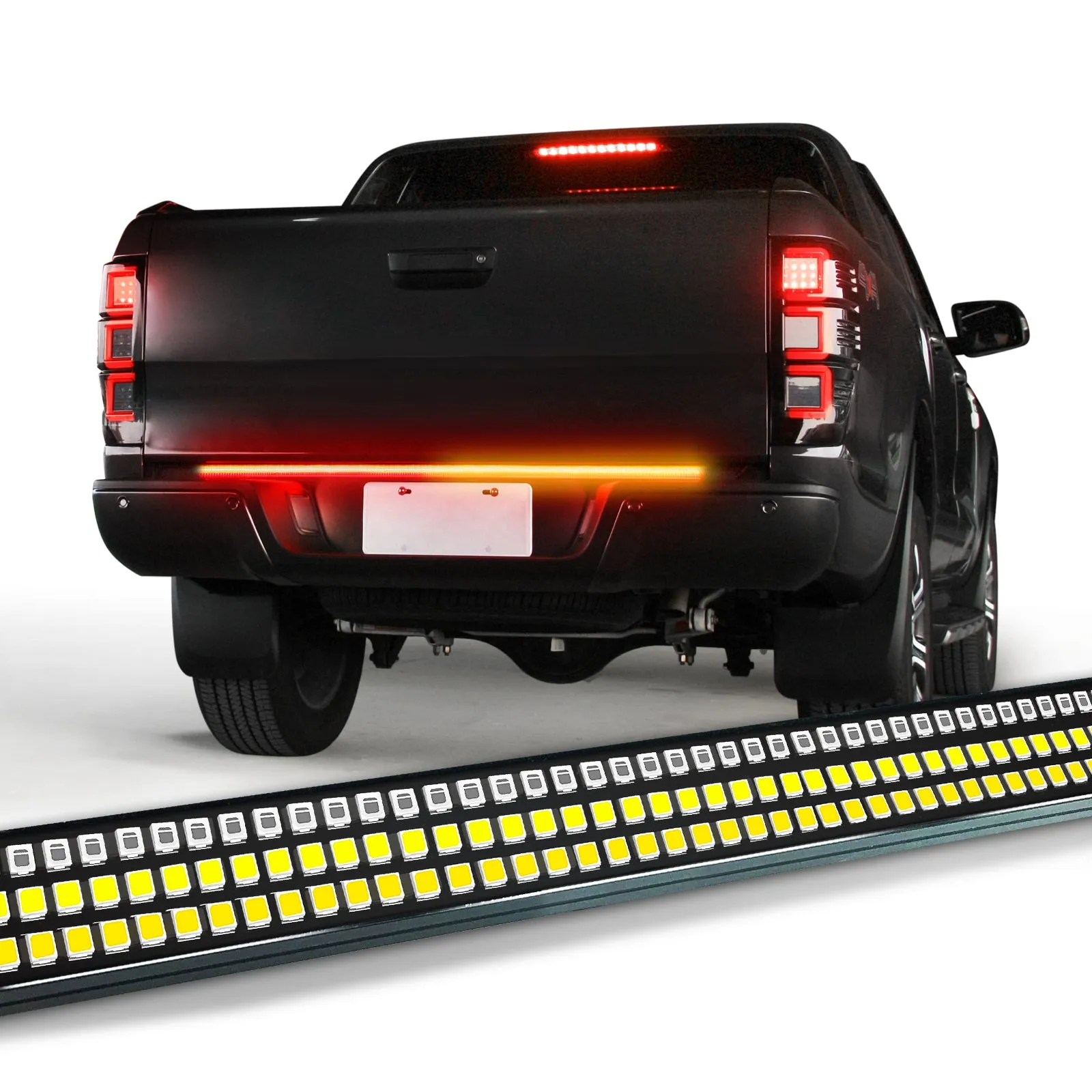 Redline Triple  Row LED Tailgate Light Bar with Reverse Light, Brake Light & Sequential Turn Signals