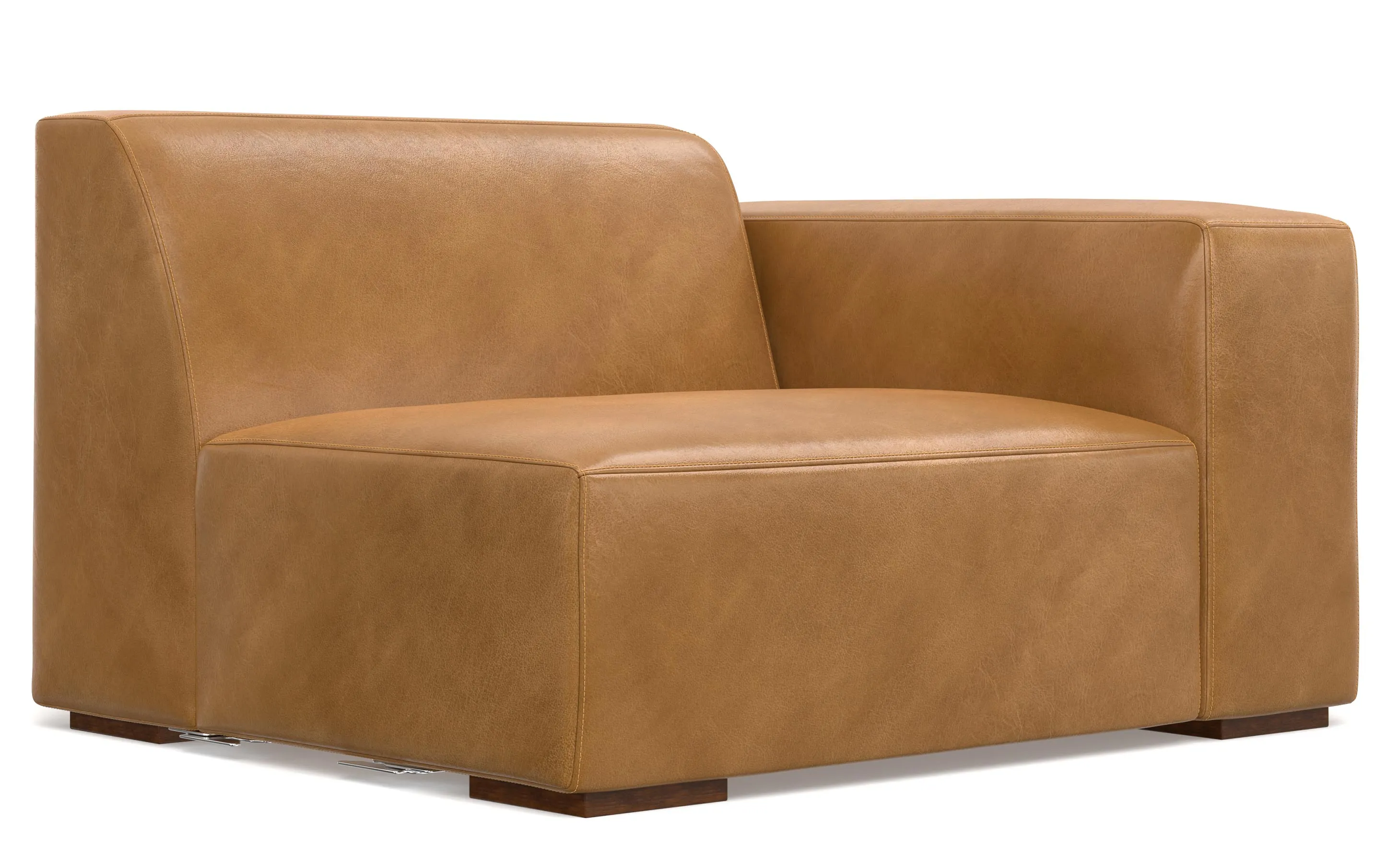 Rex 2 Seater Sofa and Left Chaise in Genuine Leather