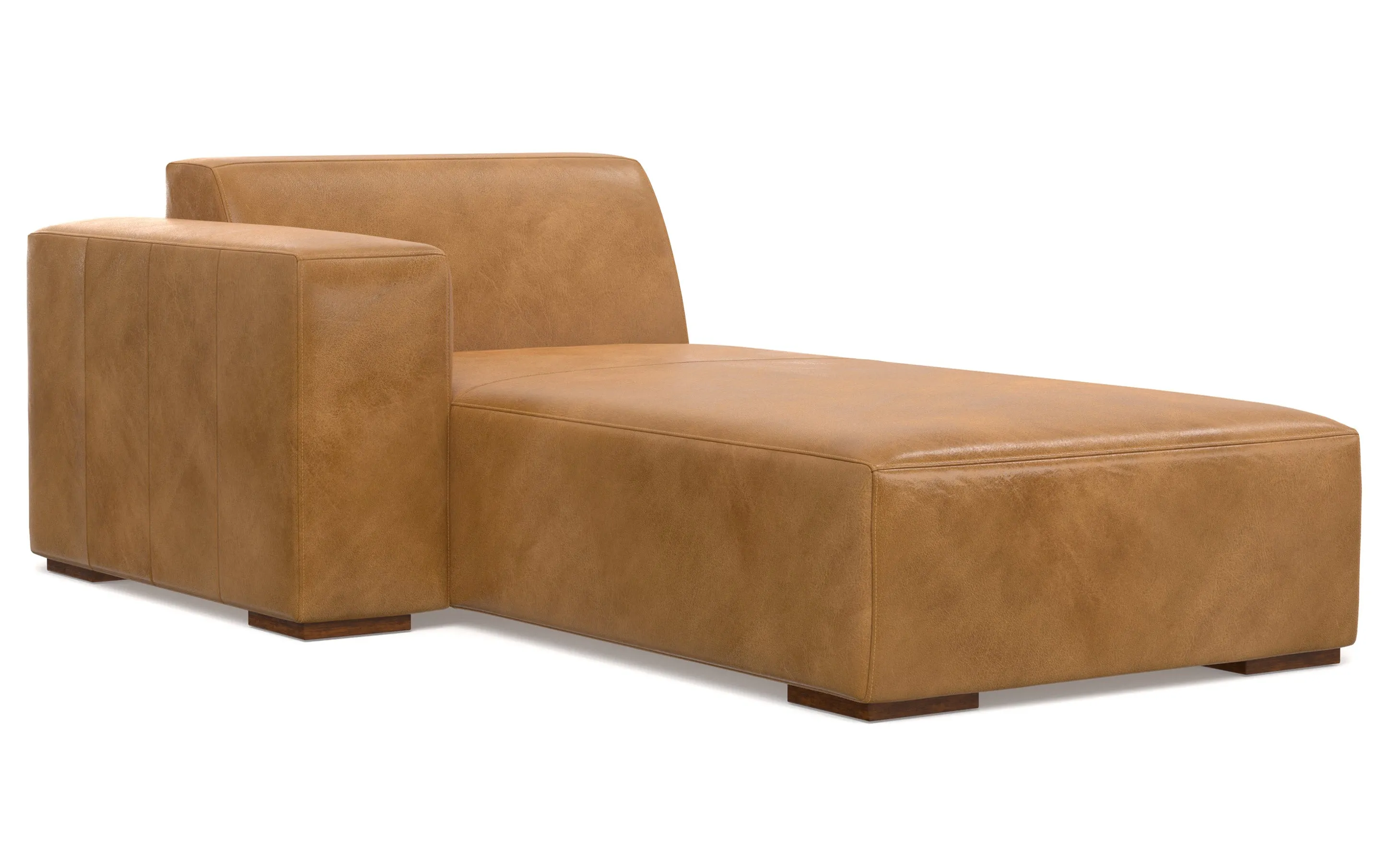 Rex 2 Seater Sofa and Left Chaise in Genuine Leather