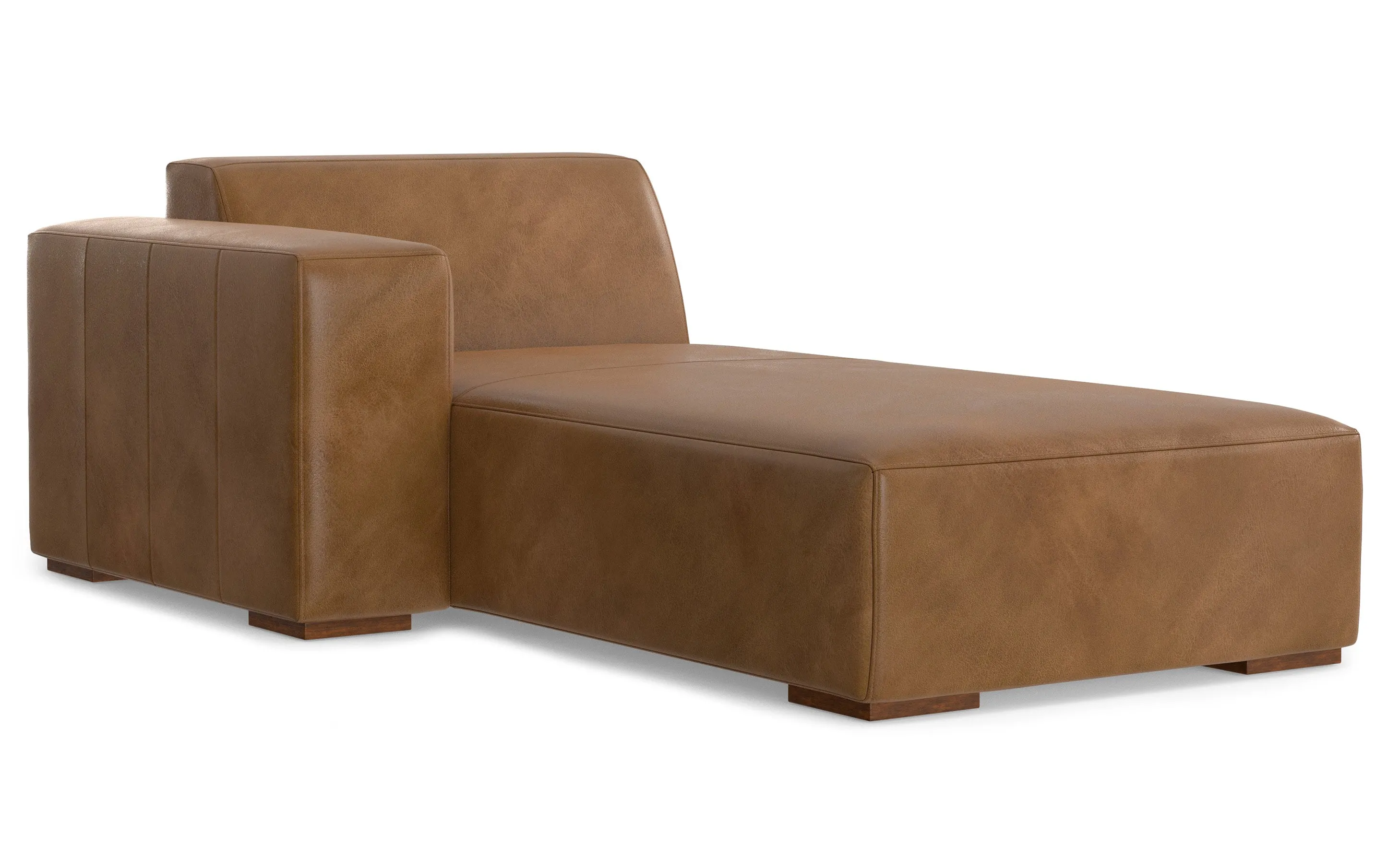 Rex 2 Seater Sofa and Left Chaise in Genuine Leather