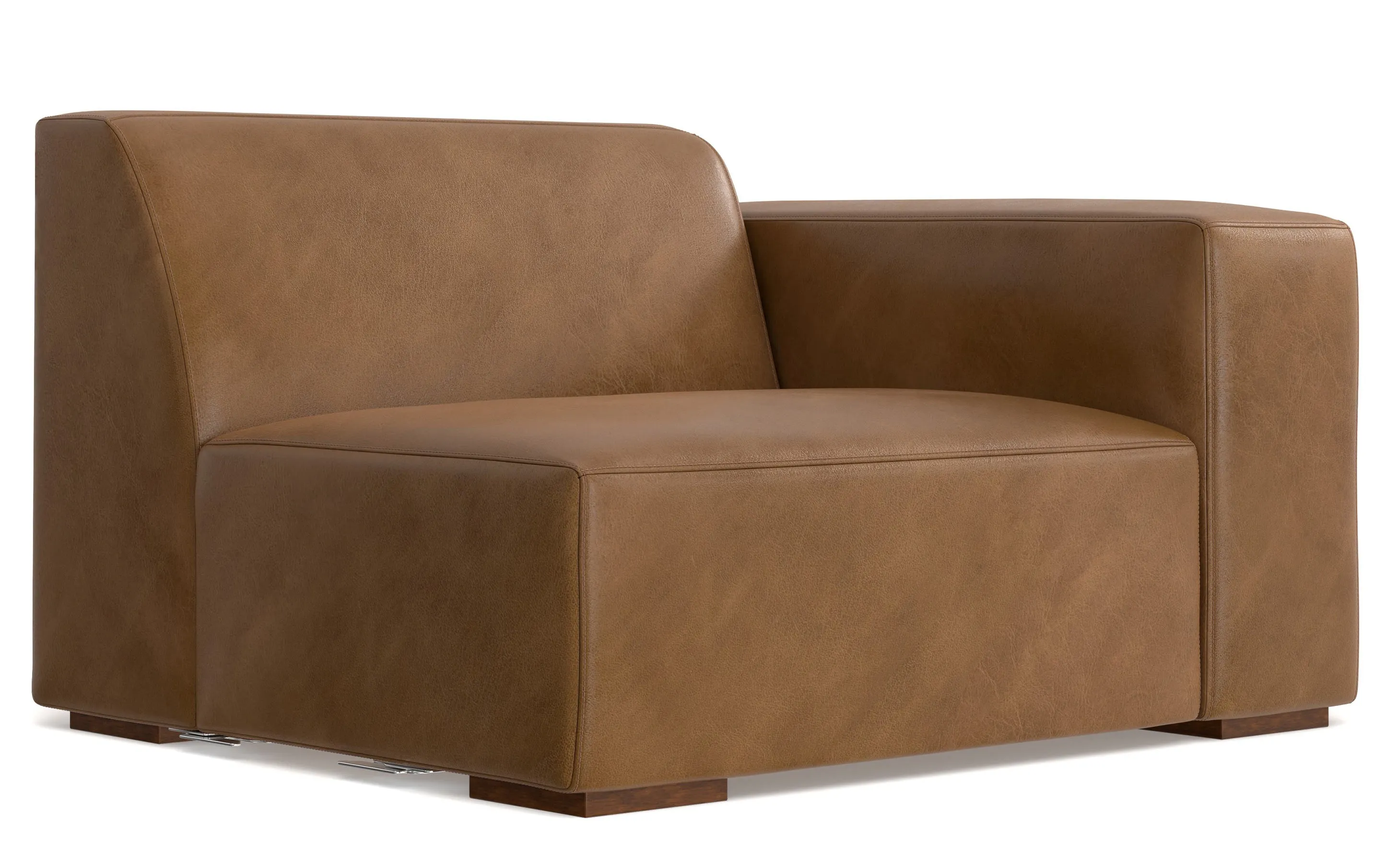 Rex 2 Seater Sofa and Left Chaise in Genuine Leather