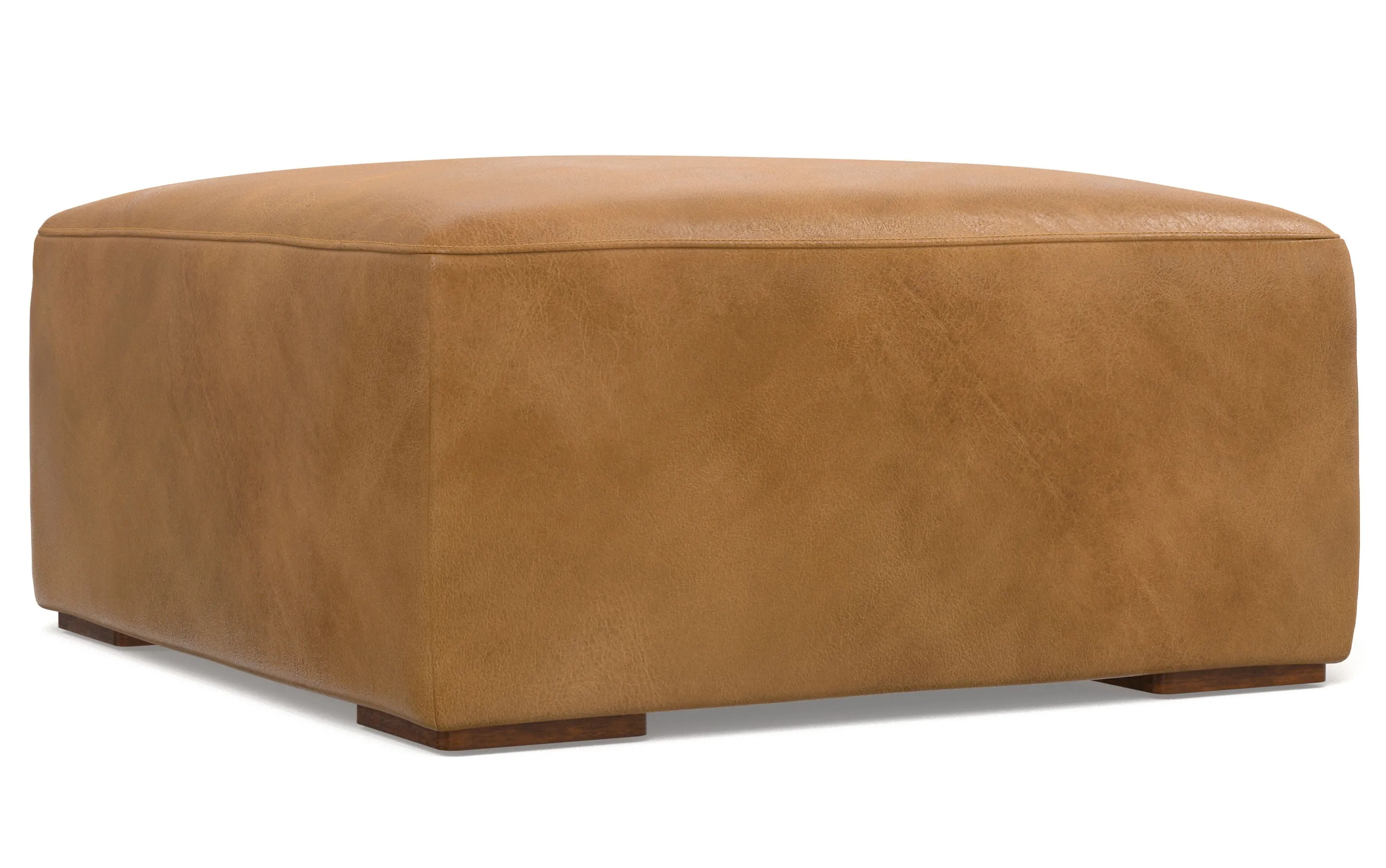 Rex 2 Seater Sofa and Ottoman in Genuine Leather