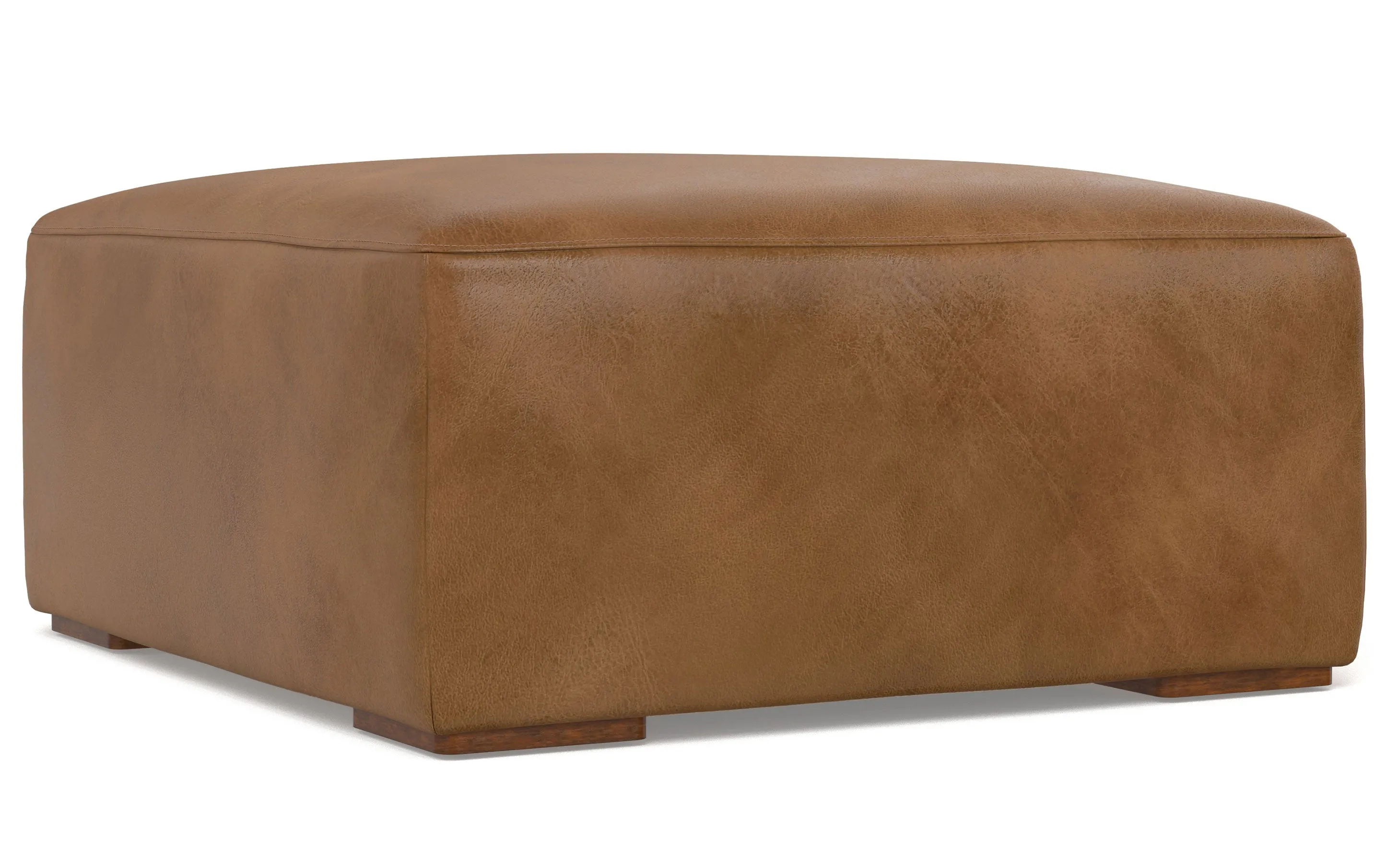 Rex 2 Seater Sofa and Ottoman in Genuine Leather