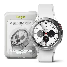 Ringke Galaxy Watch 4 Classic 42mm Glass Screen Protector 4 Pack