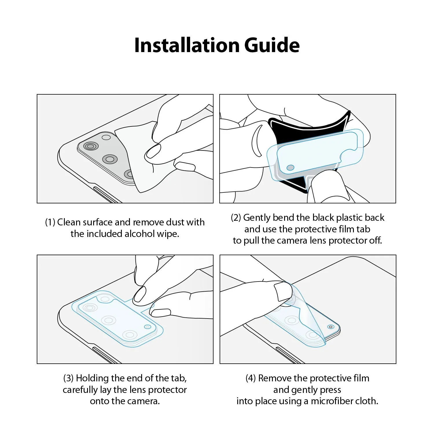 Ringke Samsung Galaxy Note 20 Camera Screen Protector Tempered Glass 3 Pack