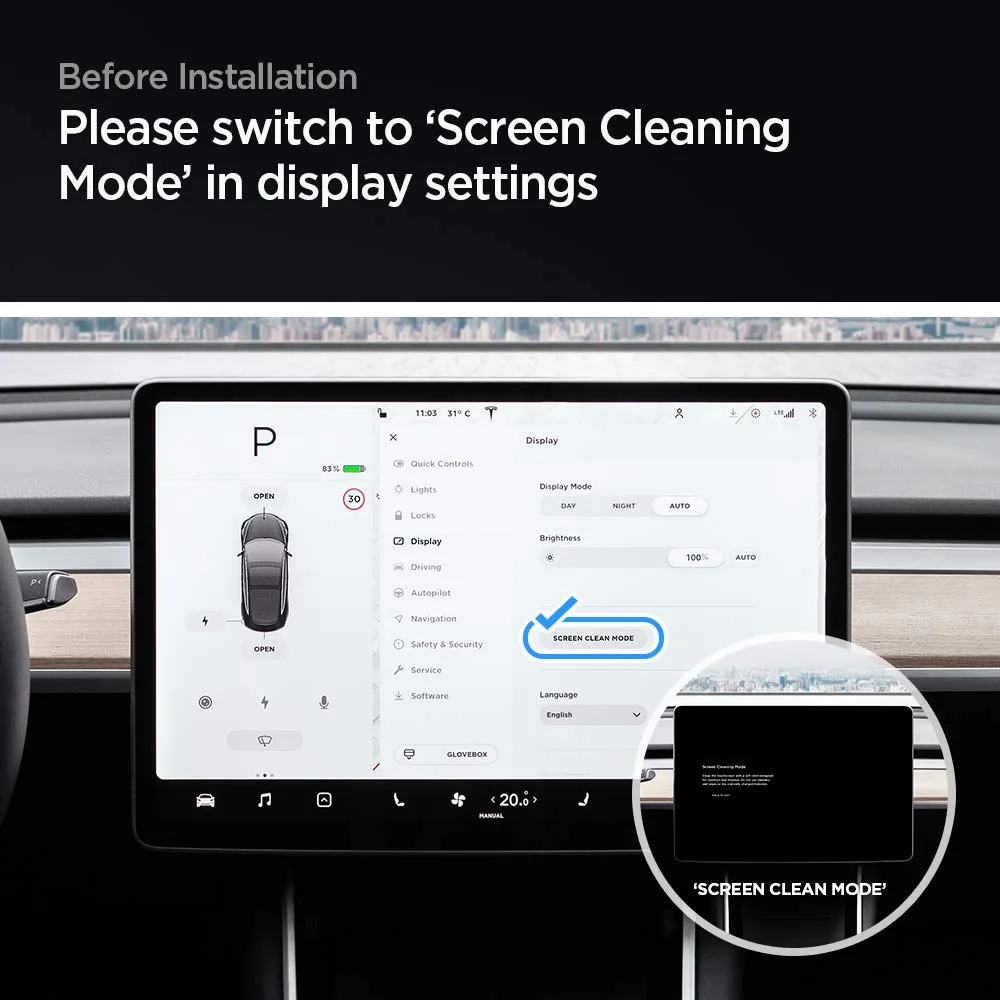 Screen Protector for Tesla Model Y & Model 3