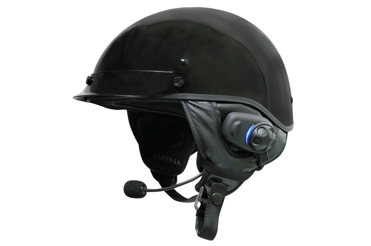 Sena SPH10H-FM Bluetooth Intercom With FM Tuner For Half Helmets