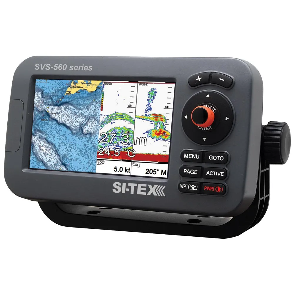 SI-TEX SVS-560CF-E Chartplotter - 5" Color Screen w/External GPS & Navionics  Flexible Coverage [SVS-560CF-E]