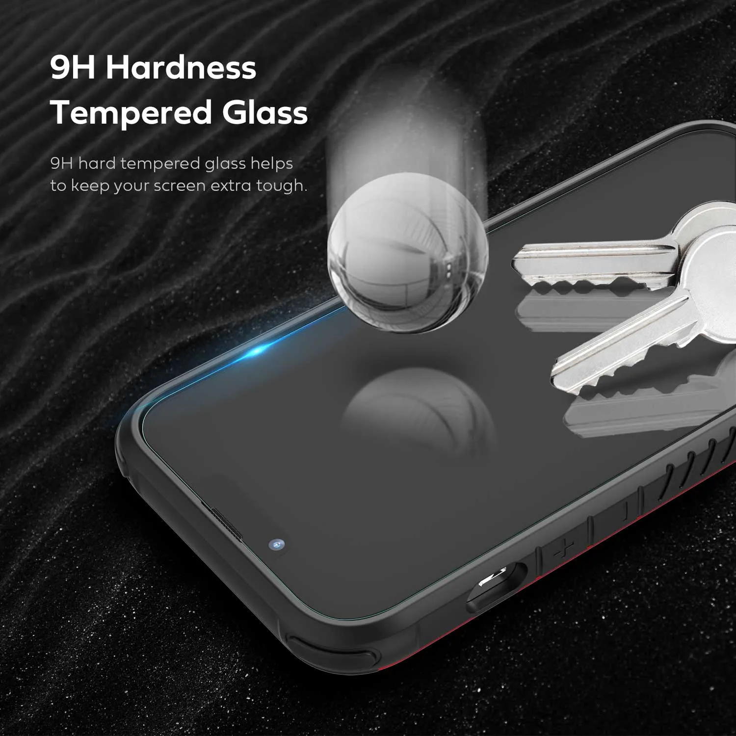 Tough On iPhone 13 Pro Tempered Glass Screen Protector 2 Pack w/ Installation Kit